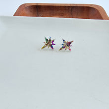 Load image into Gallery viewer, Star of Bethlehem Studs - Gold Sparkle
