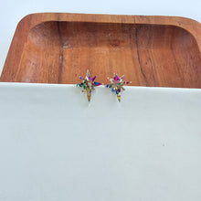 Load image into Gallery viewer, Star of Bethlehem Studs - Gold Sparkle