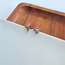Load image into Gallery viewer, Star of Bethlehem Studs - Gold Sparkle