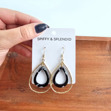 Load image into Gallery viewer, Savannah Earrings - Onyx Black