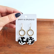 Load image into Gallery viewer, Rylee Earrings - Black & White