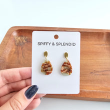 Load image into Gallery viewer, Leah Earrings - Seafoam & Rust