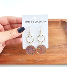 Load image into Gallery viewer, Layla Earrings - Rainbow Glitter