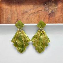 Load image into Gallery viewer, Estelle Earrings - Olive