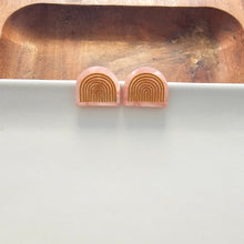 Load image into Gallery viewer, Betty Studs - Rose Quartz