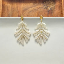 Load image into Gallery viewer, Petite Palm Earrings - Seashell