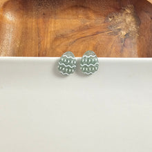 Load image into Gallery viewer, Easter Egg Studs - Pastel Green Glitter