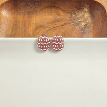 Load image into Gallery viewer, Easter Egg Studs - Pastel Pink Glitter