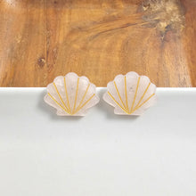 Load image into Gallery viewer, Seashell Studs - Pink Pearl