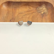 Load image into Gallery viewer, Luxe Heart Studs - Silver