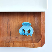 Load image into Gallery viewer, Claire Hair Claw Trio - Turquoise, Breezy White, and Ocean Waves