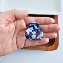 Load image into Gallery viewer, Claire Hair Claw Trio - Turquoise, Breezy White, and Ocean Waves