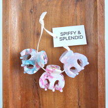Load image into Gallery viewer, Claire Hair Claw Trio - Secret Garden, Cherry Blossom, and Enchanted