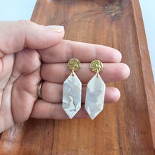 Load image into Gallery viewer, Gemma Earrings - Breezy White