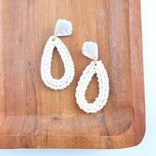 Load image into Gallery viewer, Malia Earrings - Light Rattan