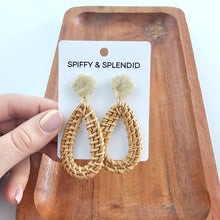 Load image into Gallery viewer, Malia Earrings - Dark Rattan