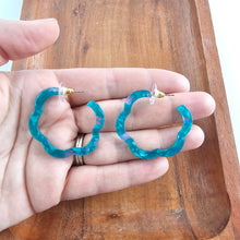 Load image into Gallery viewer, Posey Hoops - Sea Green