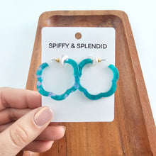 Load image into Gallery viewer, Posey Hoops - Sea Green