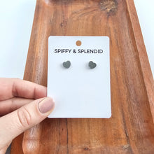 Load image into Gallery viewer, Luxe Heart Studs - Silver