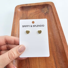Load image into Gallery viewer, Luxe Heart Studs - Gold
