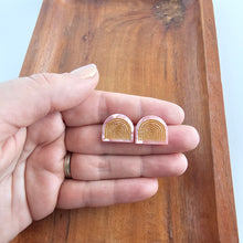 Load image into Gallery viewer, Betty Studs - Rose Quartz