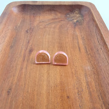 Load image into Gallery viewer, Betty Studs - Rose Quartz