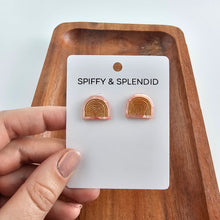 Load image into Gallery viewer, Betty Studs - Rose Quartz