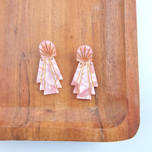 Load image into Gallery viewer, Lucille Earrings - Rose Quartz