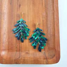 Load image into Gallery viewer, Palm Earrings - Dark Green