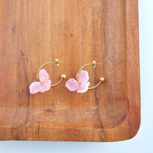 Load image into Gallery viewer, Magnolia Hoops - Pink