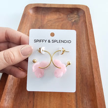 Load image into Gallery viewer, Magnolia Hoops - Pink