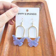 Load image into Gallery viewer, Bindi Butterfly Earrings - Lavender Haze