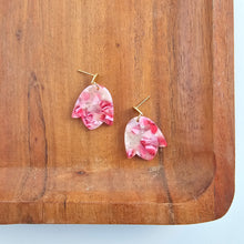 Load image into Gallery viewer, Lotus Earrings - Rosey