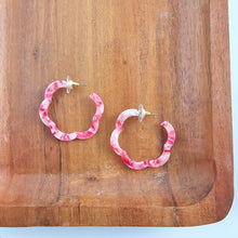 Load image into Gallery viewer, Posey Hoops - Rosey