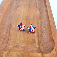 Load image into Gallery viewer, Liberty Star Studs - Red, White & Blue