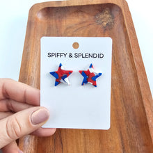 Load image into Gallery viewer, Liberty Star Studs - Red, White & Blue