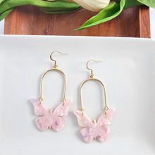 Load image into Gallery viewer, Bindi Butterfly Earrings - Ballet Slipper