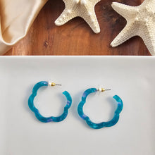 Load image into Gallery viewer, Posey Hoops - Sea Green