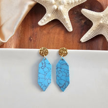Load image into Gallery viewer, Gemma Earrings - Turquoise