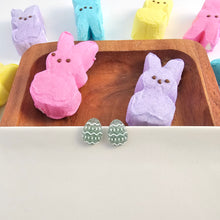 Load image into Gallery viewer, Easter Egg Studs - Pastel Green Glitter