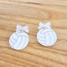 Load image into Gallery viewer, Bow Volleyball Earrings