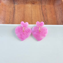 Load image into Gallery viewer, Darling Heart Earrings - Bubblegum Bliss