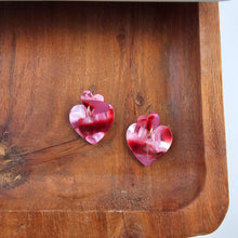 Load image into Gallery viewer, Darling Heart Earrings - Strawberry Fizz