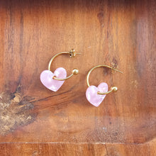 Load image into Gallery viewer, Sweetheart Hoops - Pink