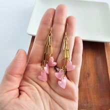 Load image into Gallery viewer, Heartstring Earrings - Pink