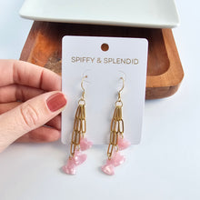 Load image into Gallery viewer, Heartstring Earrings - Pink