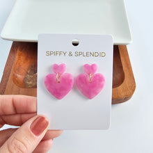 Load image into Gallery viewer, Darling Heart Earrings - Bubblegum Bliss