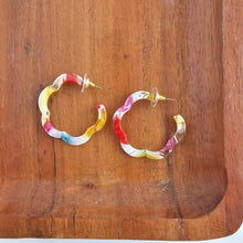 Load image into Gallery viewer, Posey Hoops - Technicolor