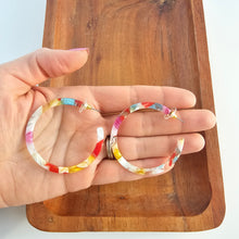 Load image into Gallery viewer, Cameron Hoops - Technicolor