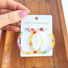 Load image into Gallery viewer, Cameron Hoops - Technicolor